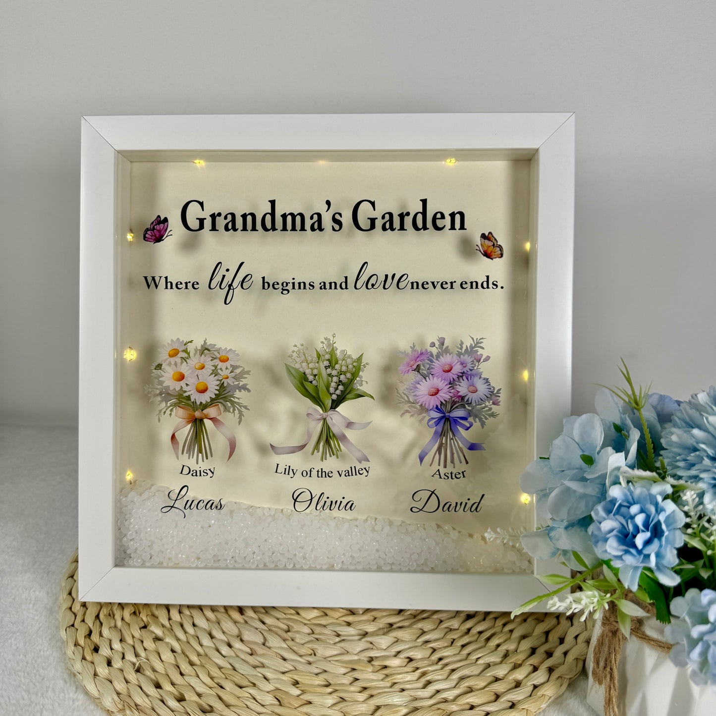✨Custom Birth Flower LED Light Frame
