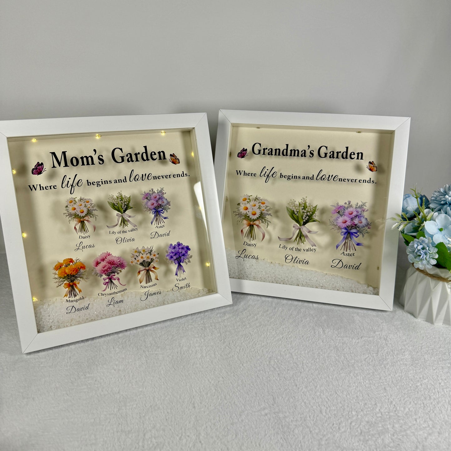 ✨Custom Birth Flower LED Light Frame