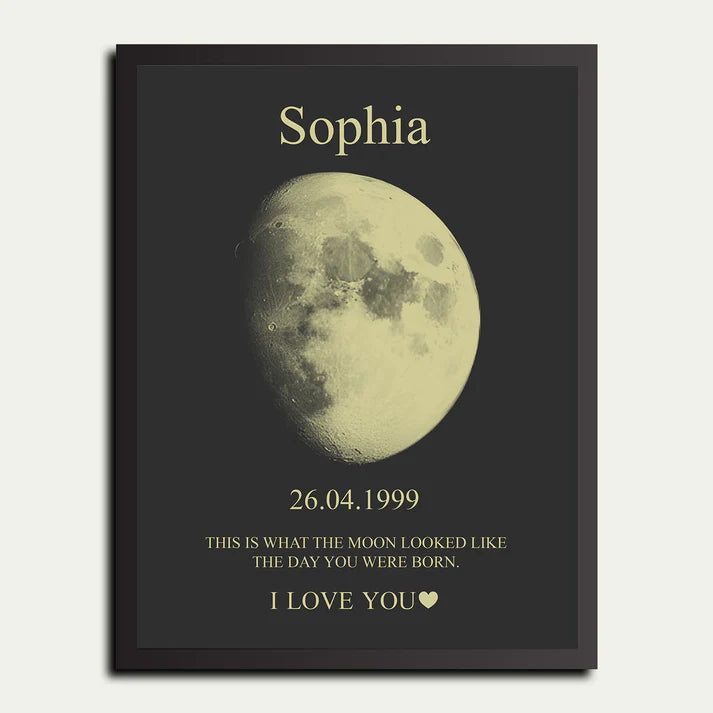 Custom Moon Phase Love Art Frame