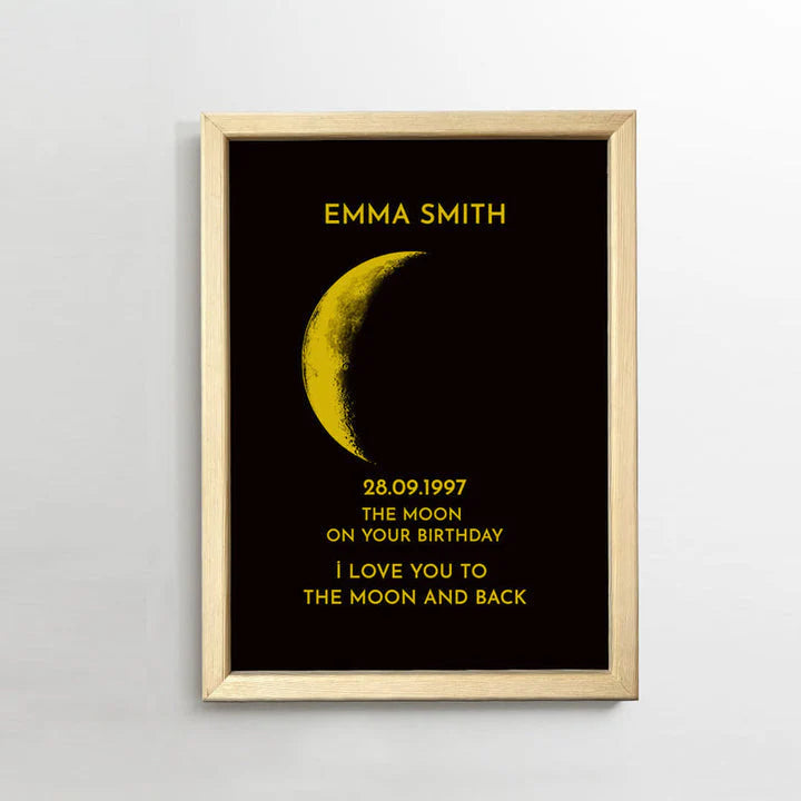 Custom Moon Phase Love Art Frame
