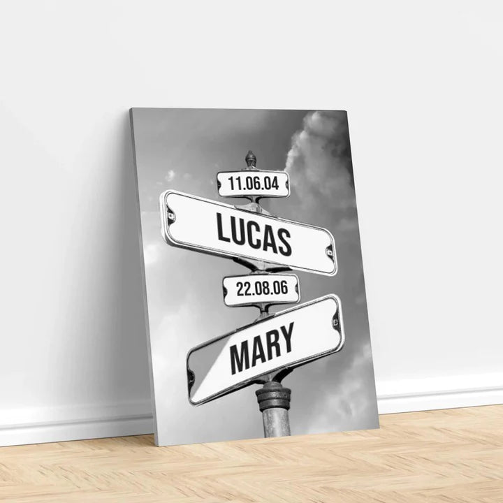 Personalized Canvas "Child's Date Of Birth" ๐ - CUSTLOVE