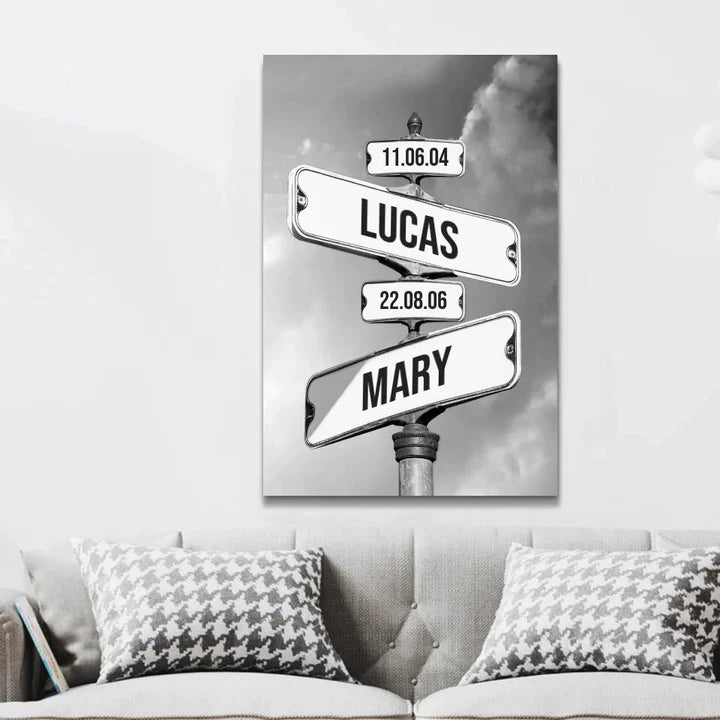 Personalized Canvas "Child's Date Of Birth" ๐ - CUSTLOVE