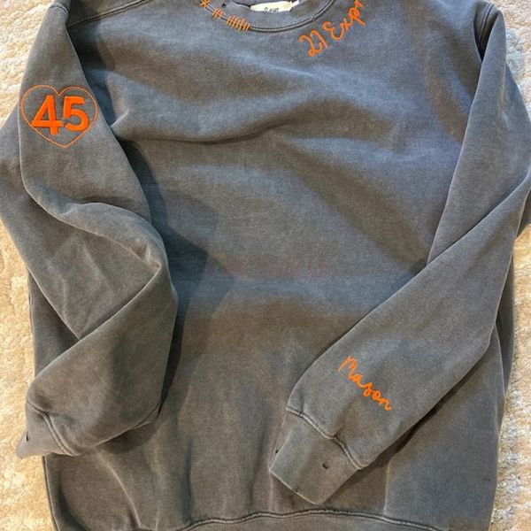 Custom Embroidered Crew Neck Sweatshirt