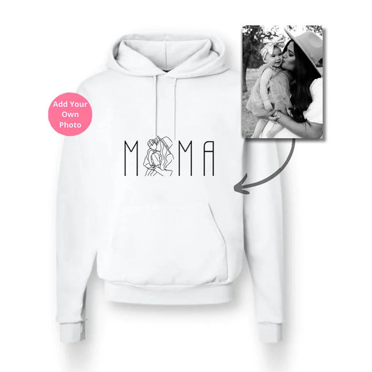 Cherish your family: Personalized MAMA silhouette sweatshirt/hoodie