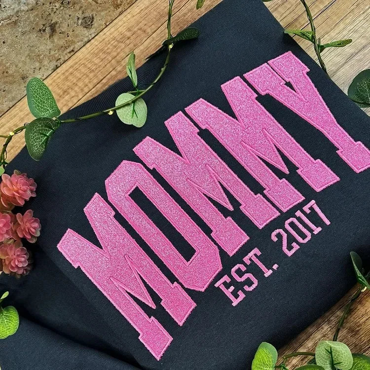 Sparkling Love: Customized MAMA Sweatshirts