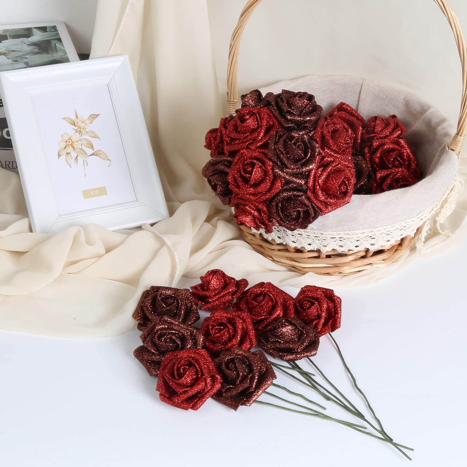 💕Shimmering Rose Bouquet - Valentine's Day Gift - CUSTLOVE