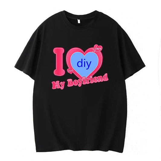 Boyfriend/Girlfriend Customized T-shirt - CUSTLOVE