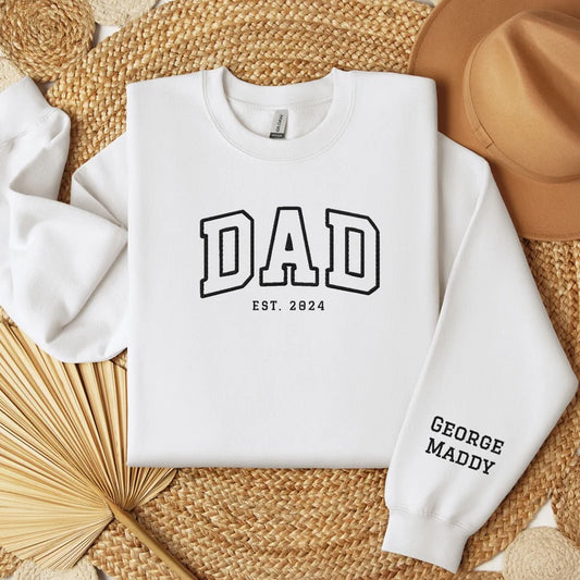 Customized embroidered clothes Father's Day gift sweatshirt/hoodie/T-shirt